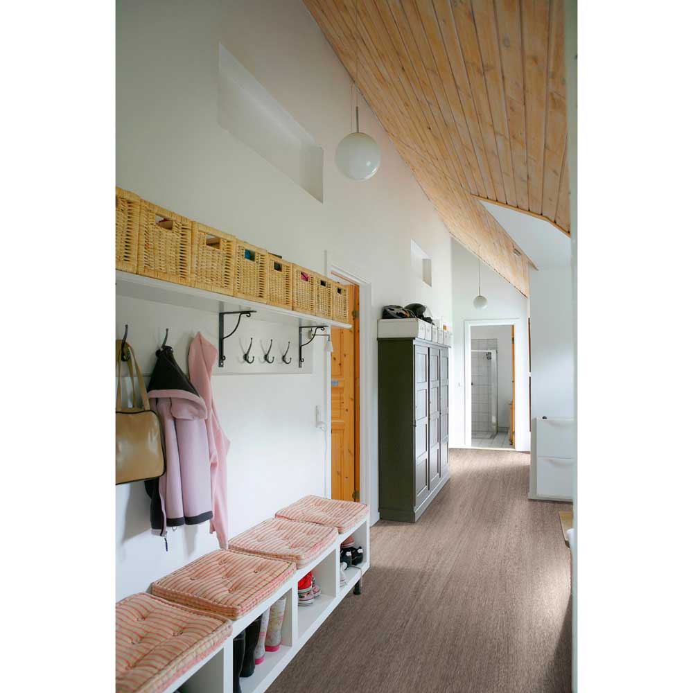 Moldura de vinilo de lujo para escalera de olmo blanqueado, 2,6 cm de grosor x 5,7 cm de ancho x 243 cm de largo - MSI Everlife