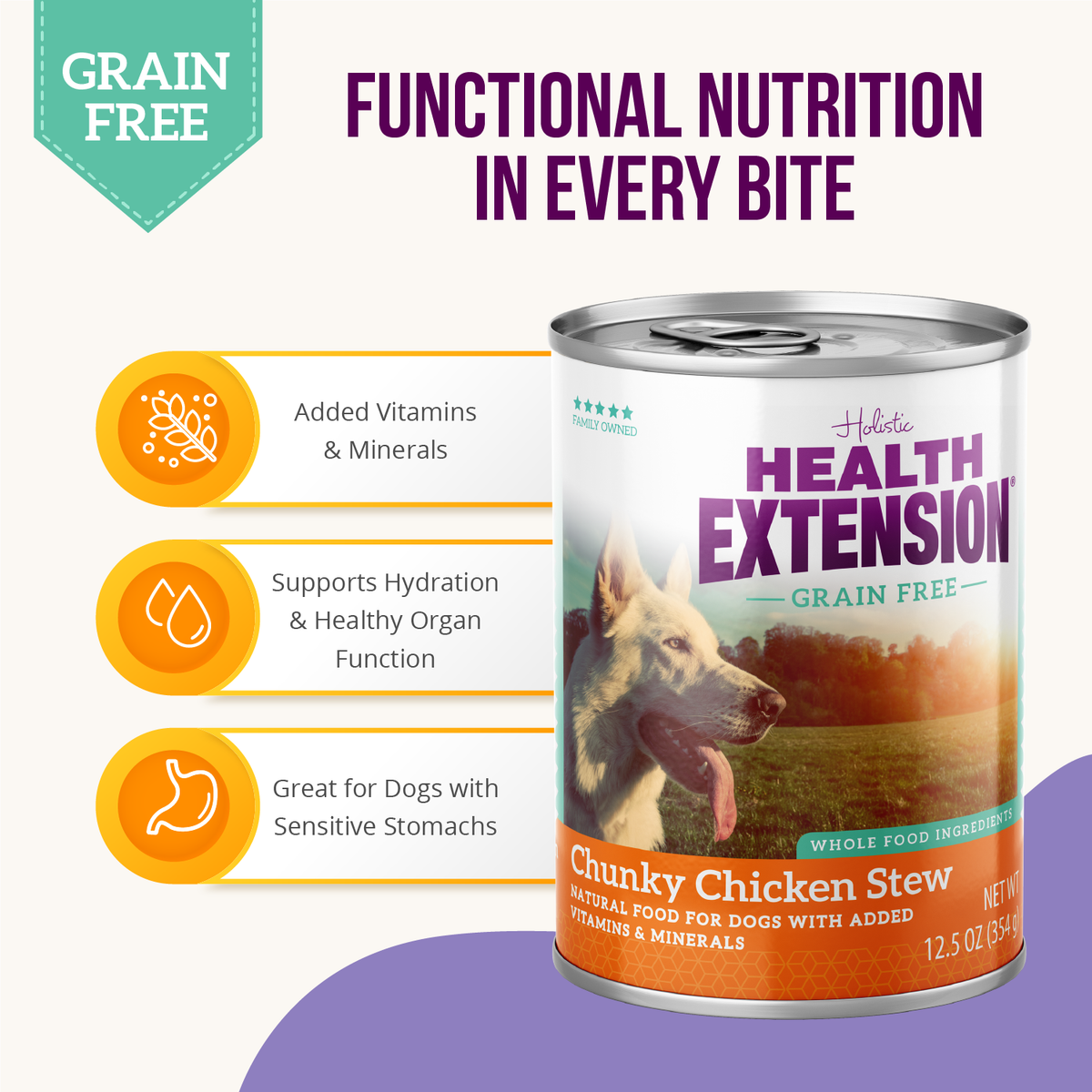 Grain Free Chunky Chicken Stew Wet Dog Food