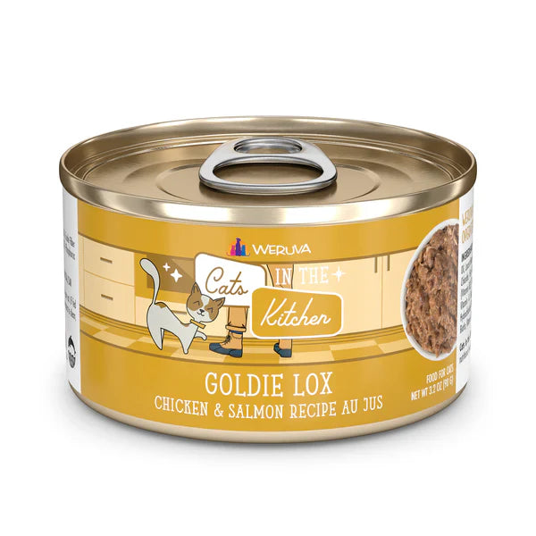 Cats in the Kitchen Goldie Lox – Chicken & Salmon Recipe Au Jus