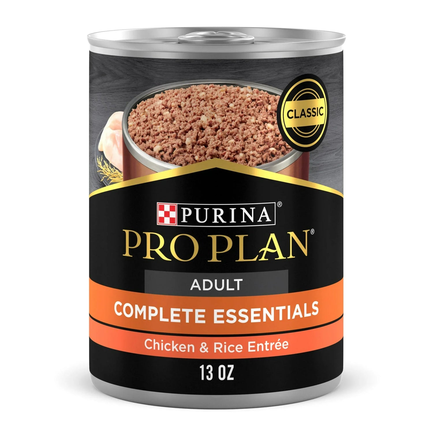 Purina Pro Plan Complete Essentials Adult – Classic Chicken & Rice Entrée (13oz)