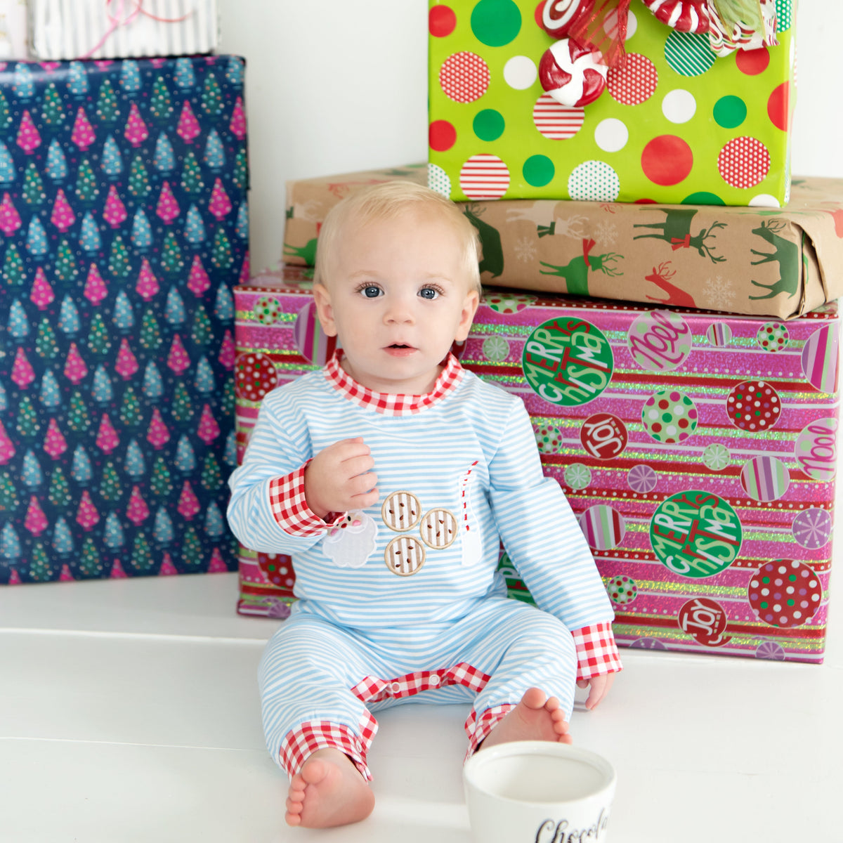 Pelele de galletas para Papá Noel para niños