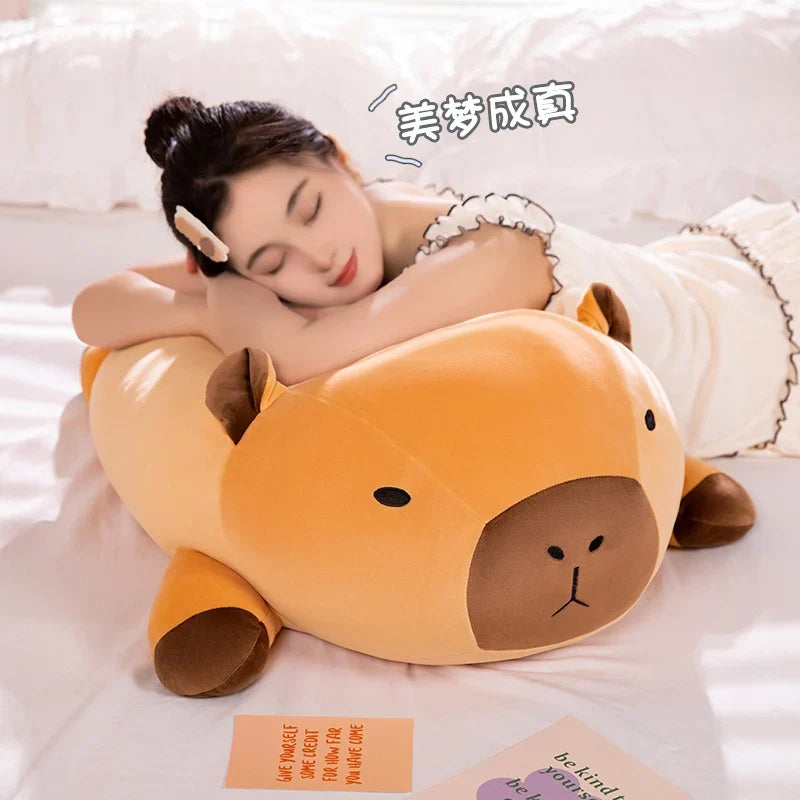 Almohadas de peluche de capibara kawaii