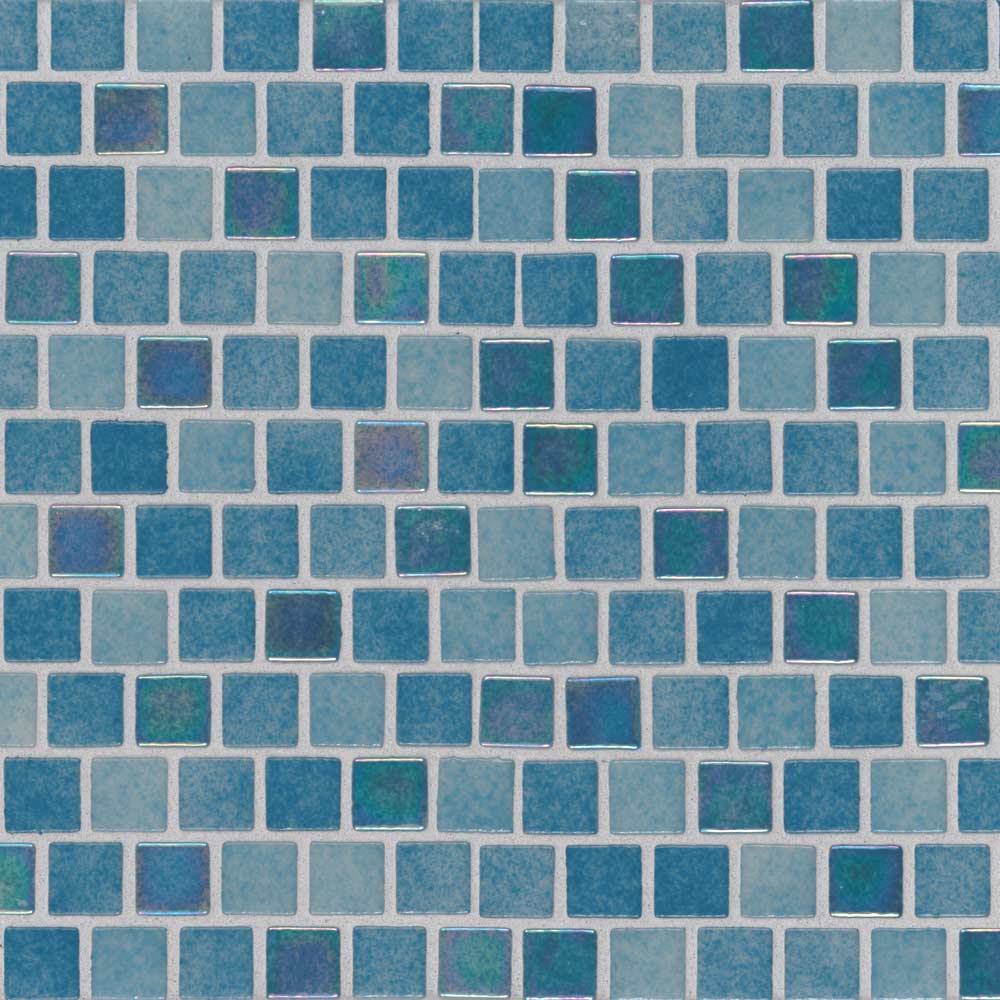 Carribean Reef 11.81"x11.81" Glass Mesh-Mounted Mosaic Tile - MSI Collection