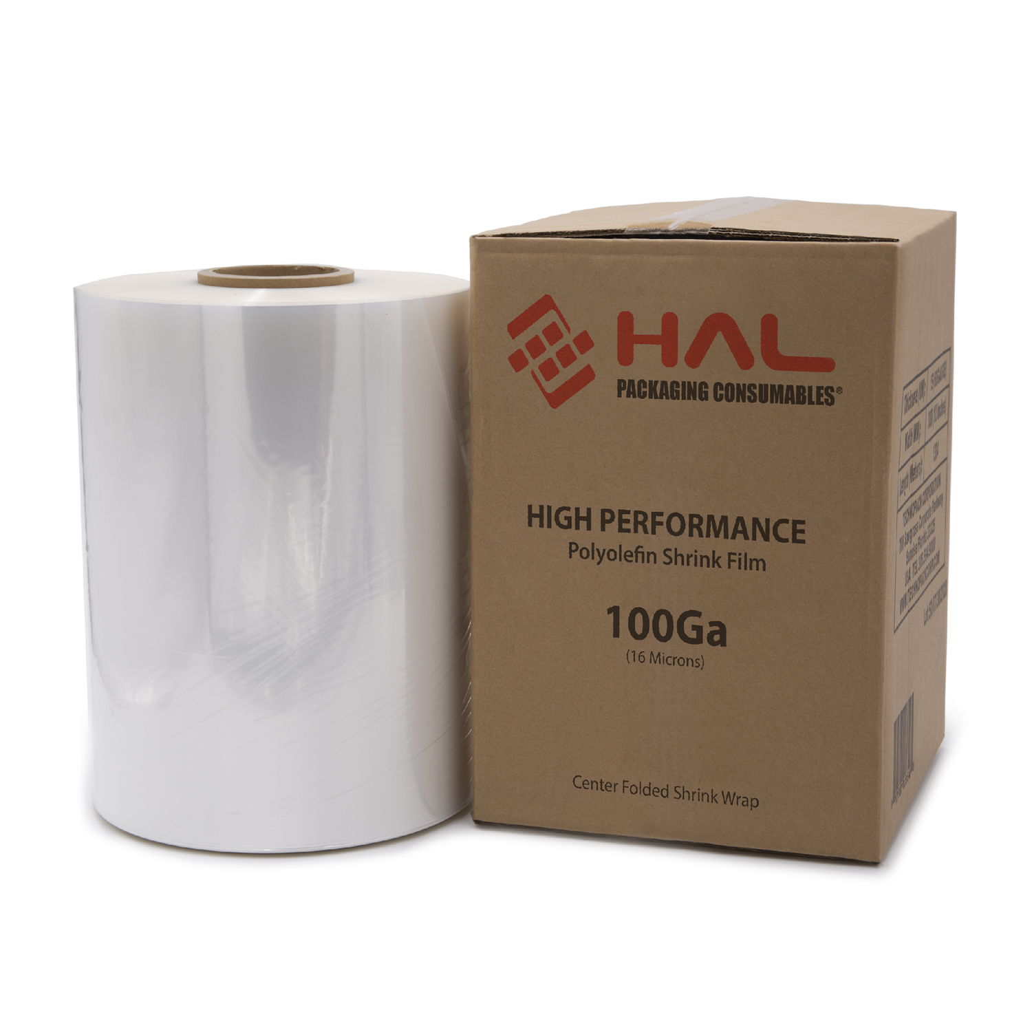 Centerfold POF Shrink Film – 100 Gauge - 20in (508mm)