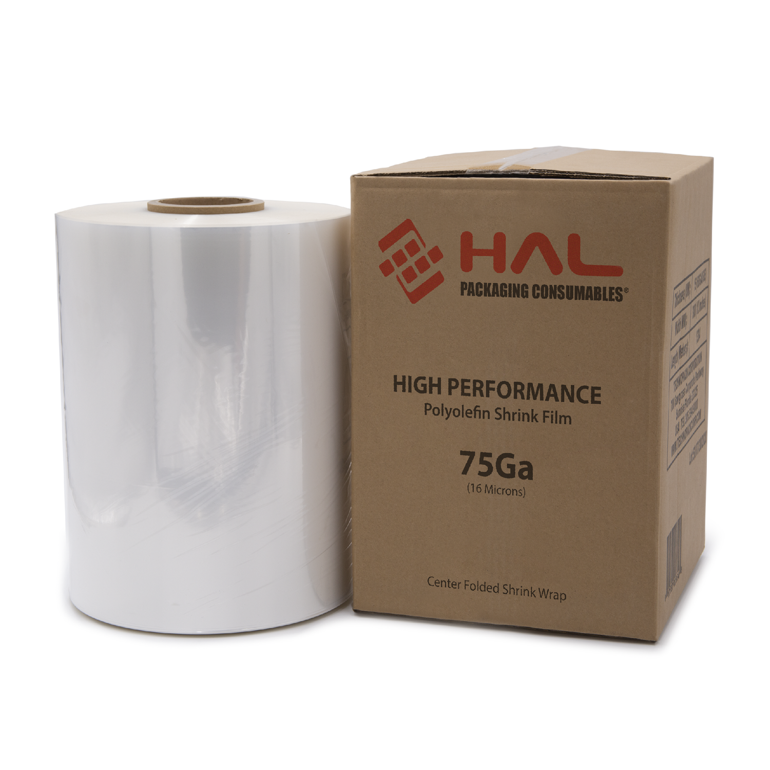 Centerfold POF Shrink Film – 75 Gauge - 12in (305mm)