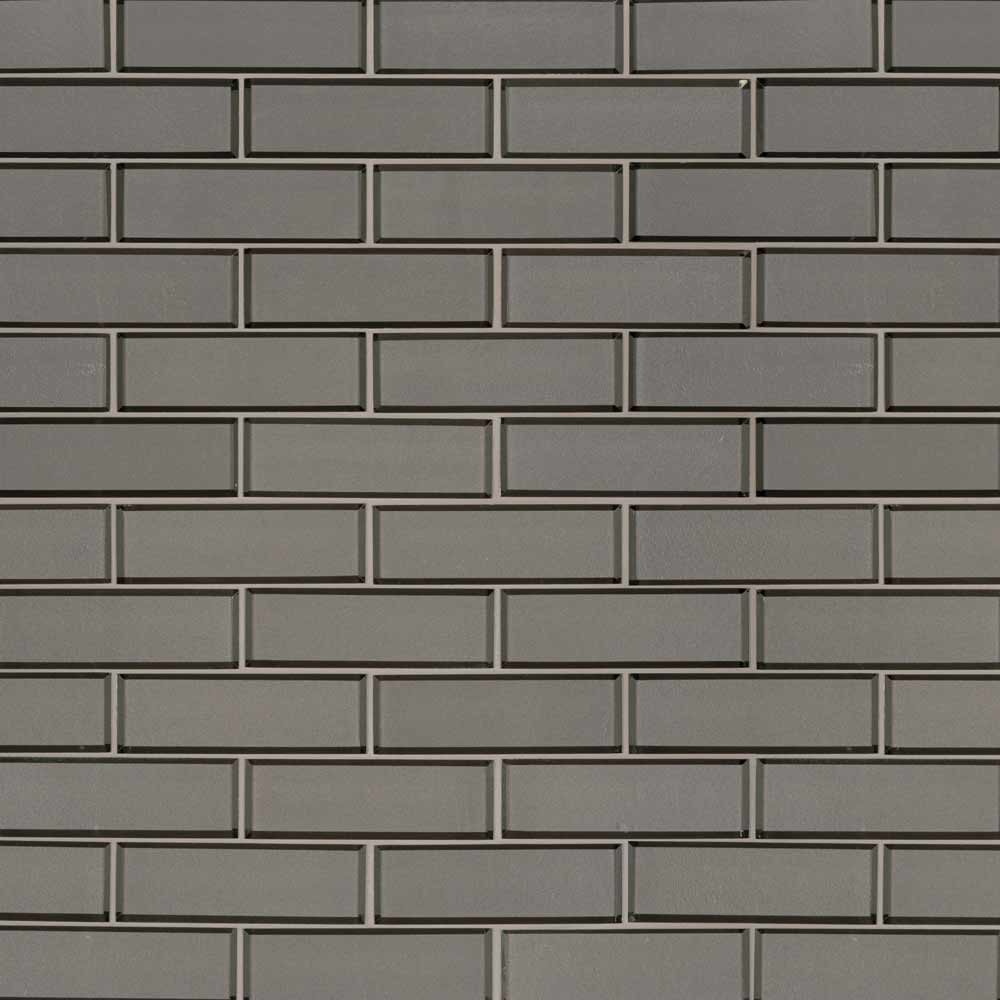 Champagne Bevel Subway 11.73"x11.73" Glass Mesh-Mounted Mosaic Tile 2"x6" - MSI Collection
