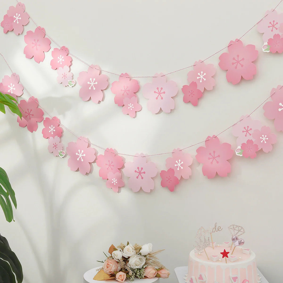 Decoración de fiesta de flor de cerezo