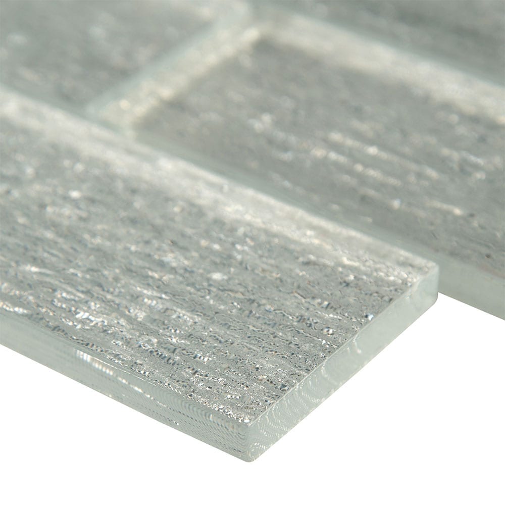 Chilcott Bright Subway 11.81"x11.81" Textured Glass Mesh-Mounted Mosaic Tile - MSI Collection