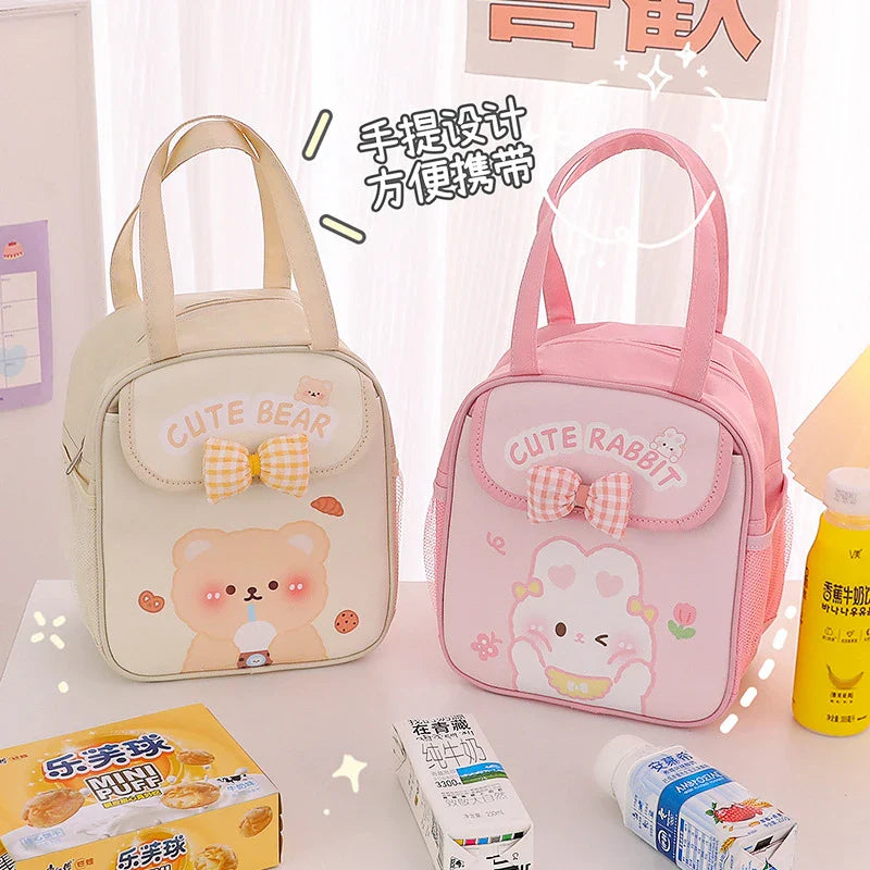 Bolsas térmicas para el almuerzo con diseño de animales kawaii
