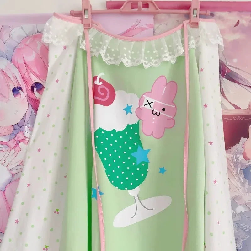 Camiseta de helado de conejito kawaii