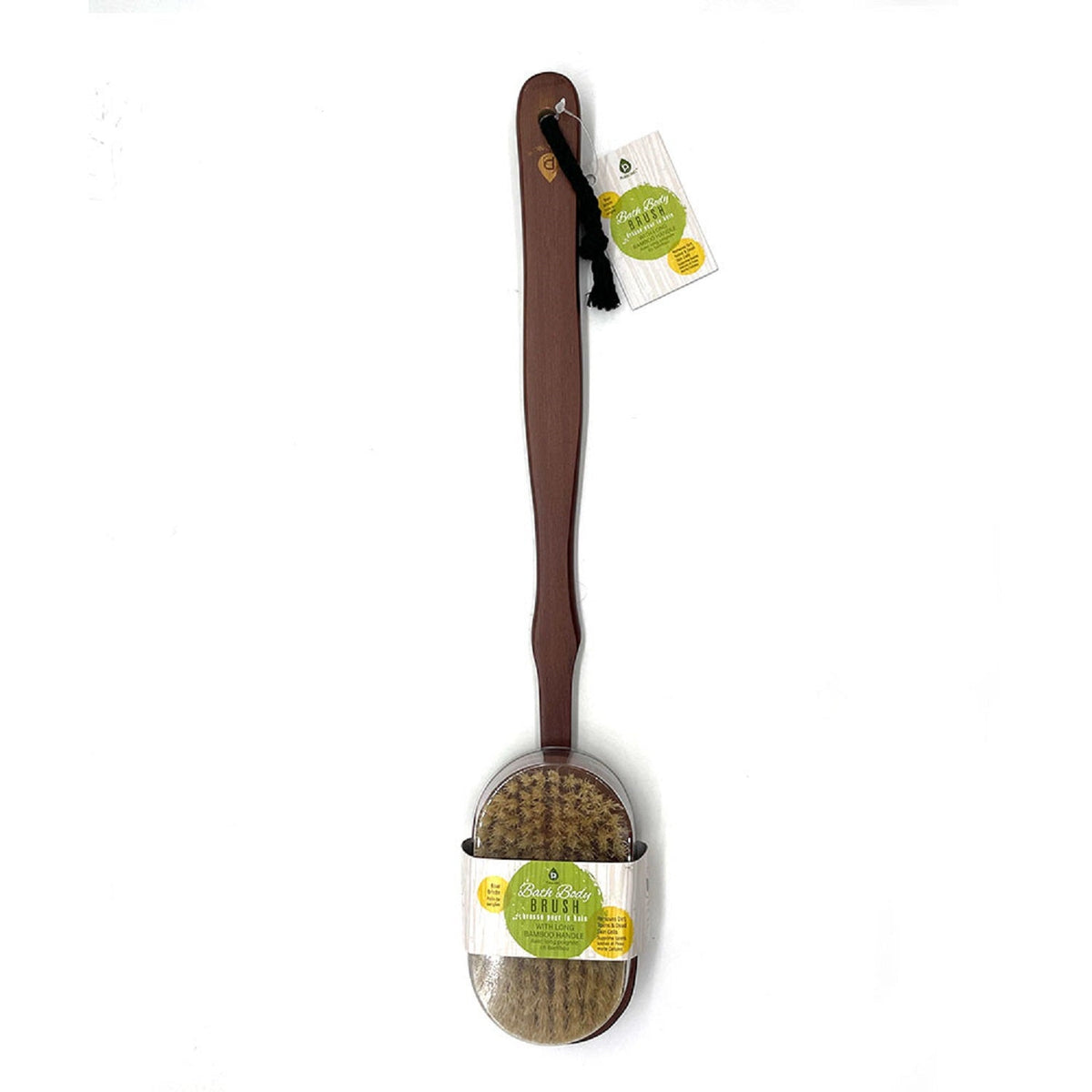 Cepillo de baño con mango largo de bambú 