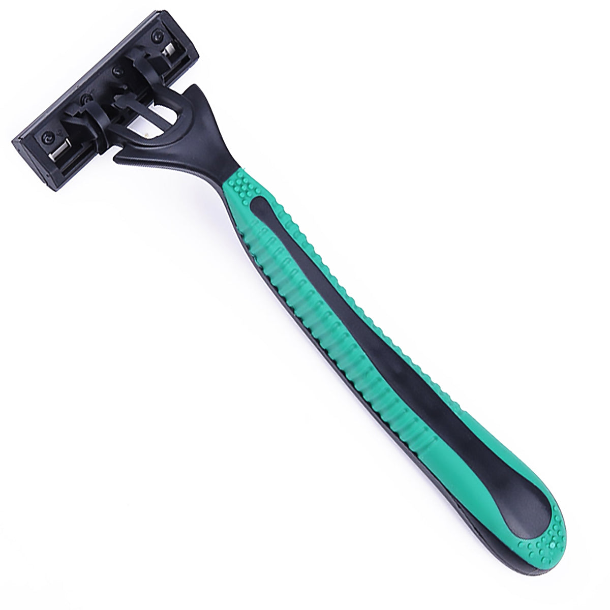 Paquete de 12 maquinillas de afeitar desechables Mario Lopez - Verde y azul