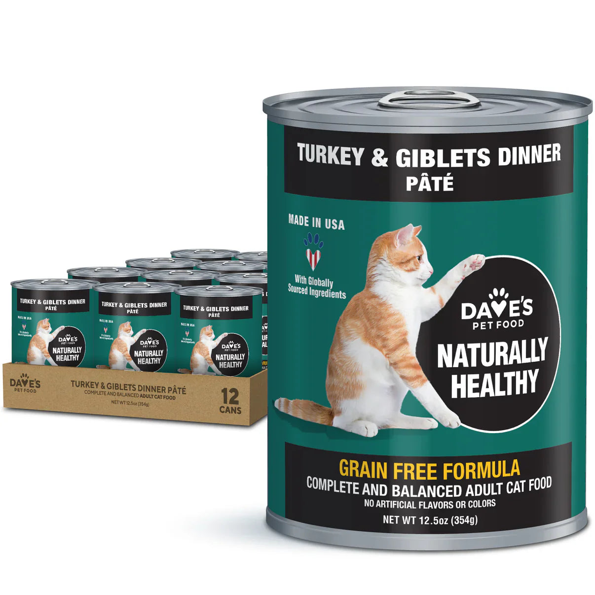 Dave's Pet Food Naturally Healthy – Turkey & Giblets Dinner Pâté (12.5oz)