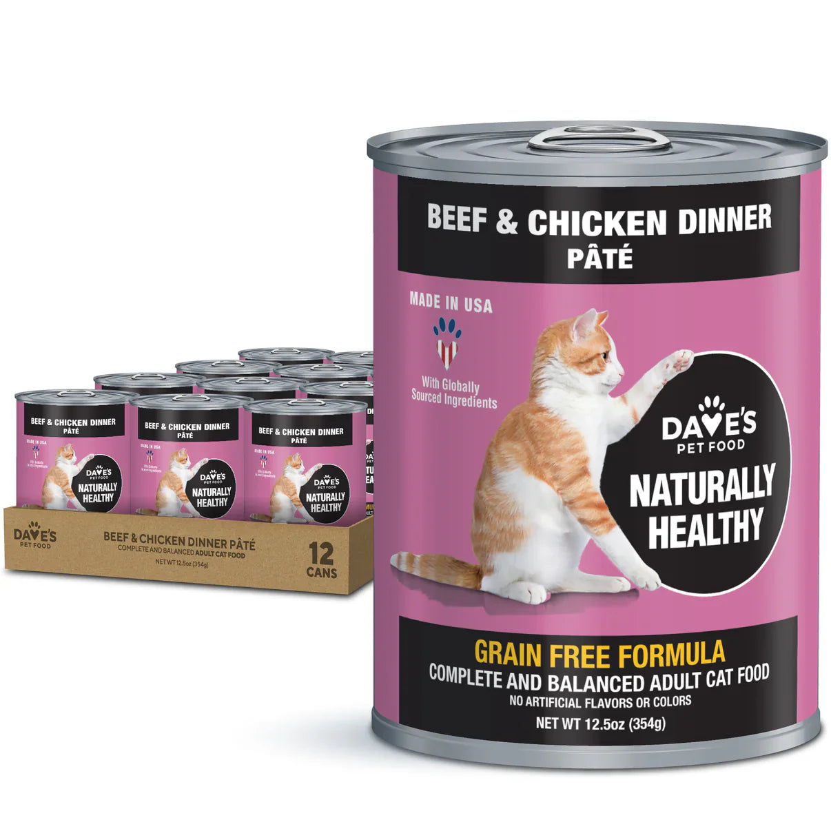 Dave's Naturally Healthy – Beef & Chicken Dinner Pâté (12.5oz)