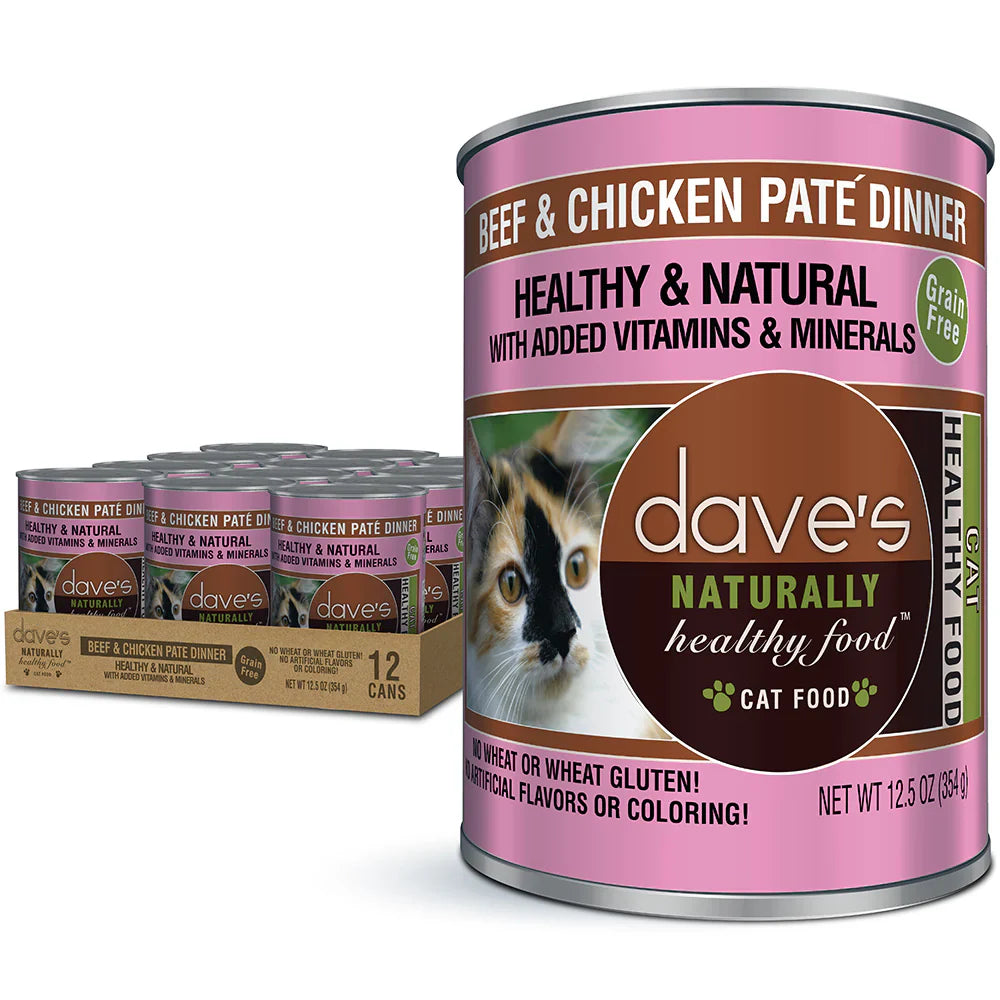 Dave's Naturally Healthy – Beef & Chicken Dinner Pâté (12.5oz)