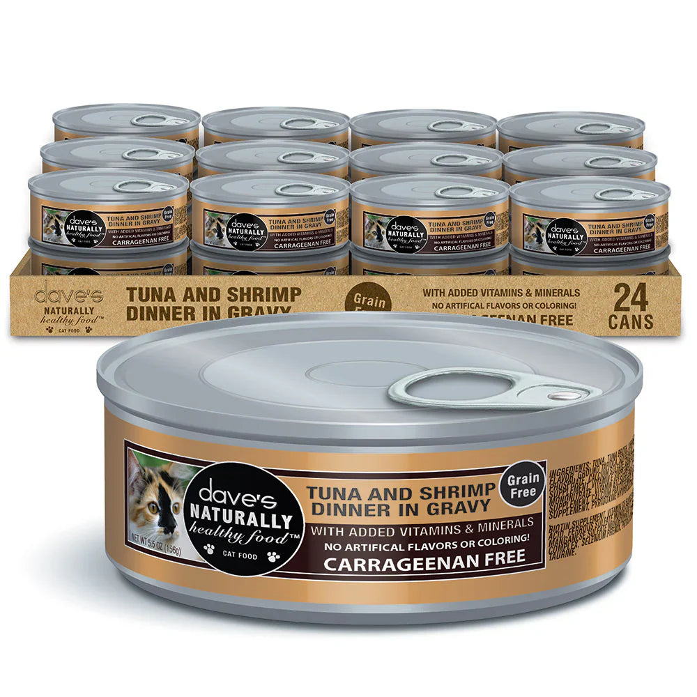 Dave's Naturally Healthy – Grain-Free Tuna & Shrimp Dinner (5.5oz)