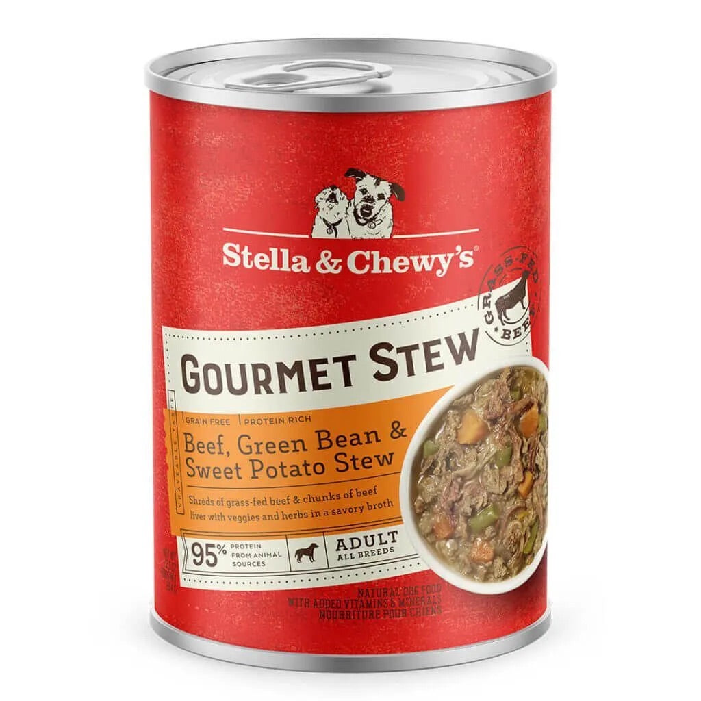 Alimento para perros de estofado gourmet de res de Stella & Chewy (12.5oz)