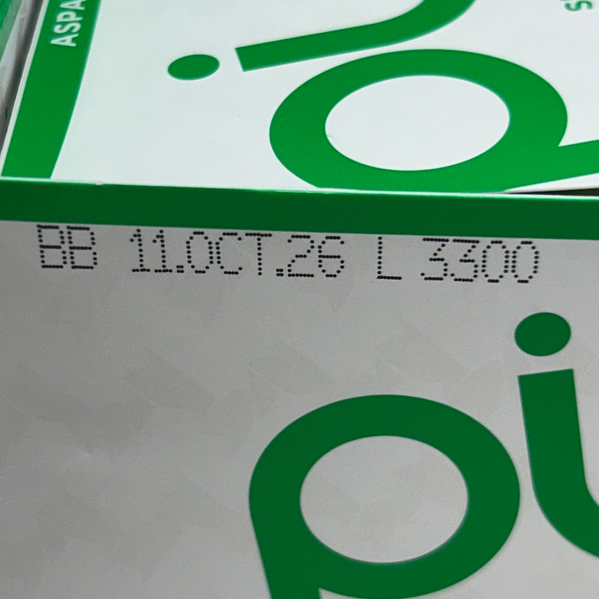 Chicle de hierbabuena sin azúcar PUR (sin aspartamo) – 12 paquetes (9 unidades cada uno)