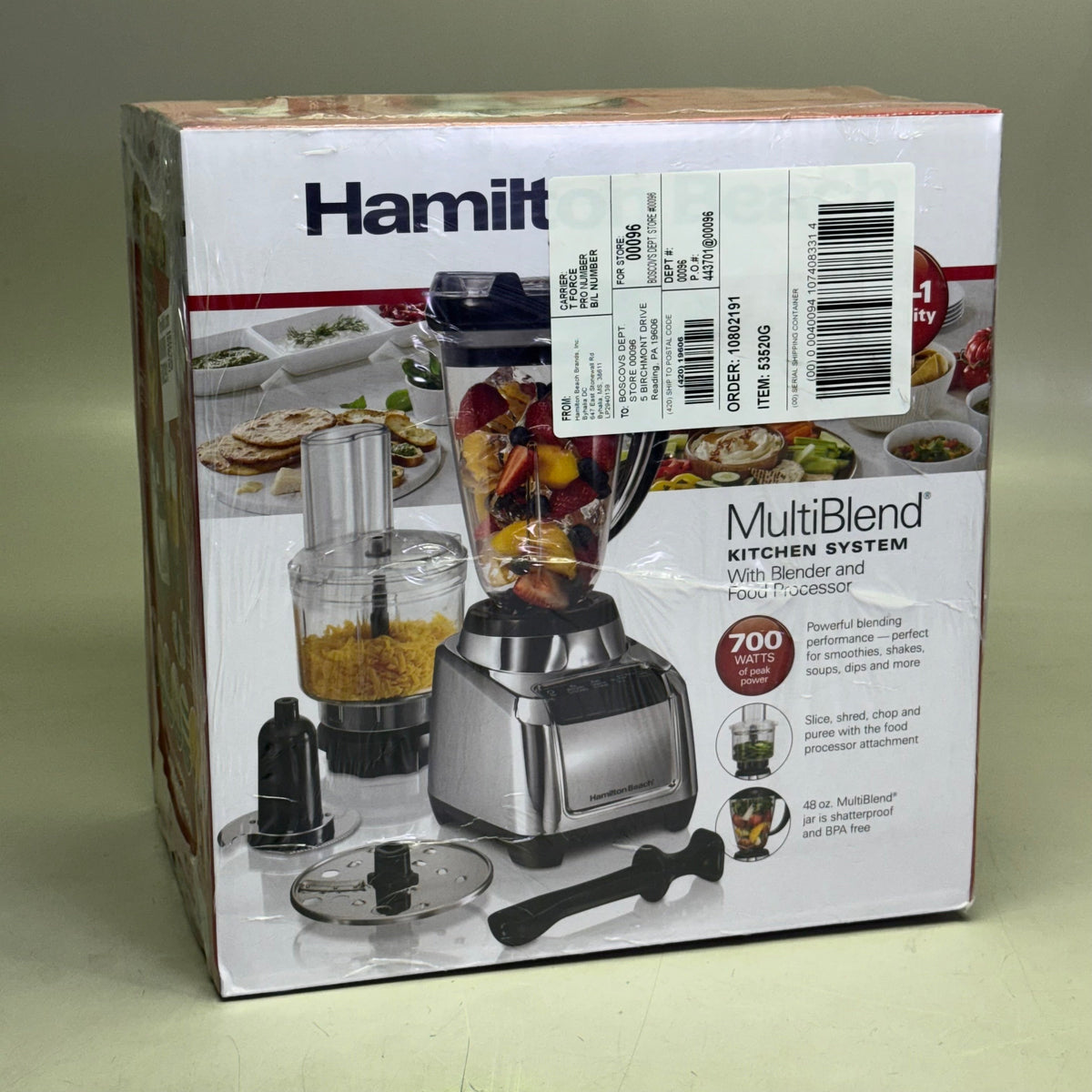Hamilton Beach MultiBlend Kitchen System (700 Watts)