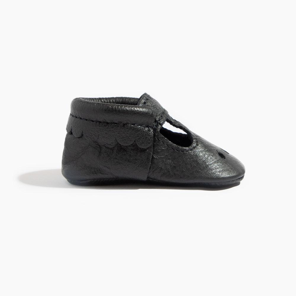 Zapato de bebé Mary Jane color ébano
