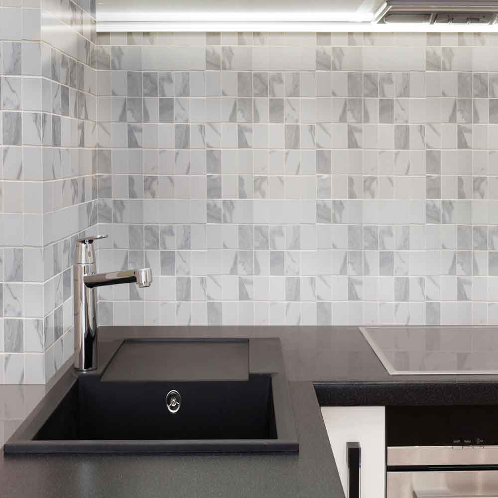 Eden Statuary 12"x12" Porcelain Matte Mesh-mounted Mosaic Tile - MSI Collection