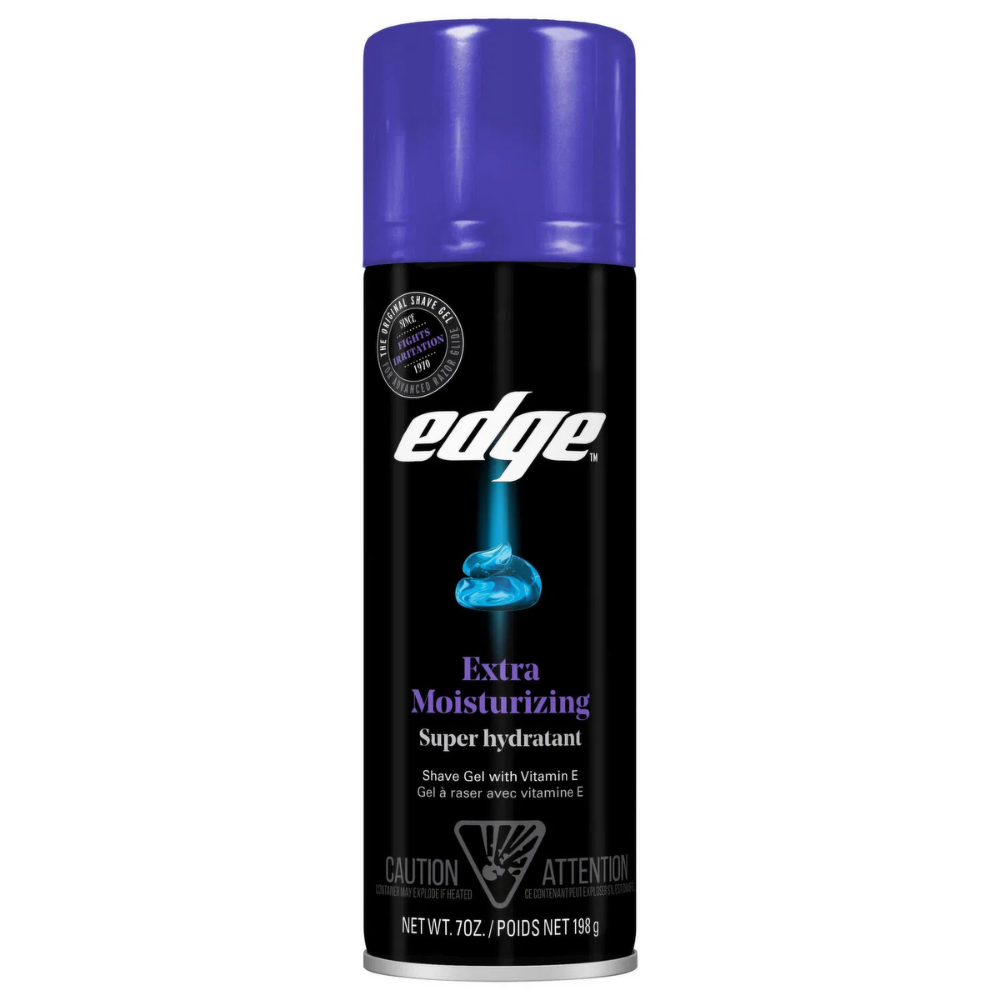 Gel de afeitar extra hidratante Edge con vitamina E (7 oz)