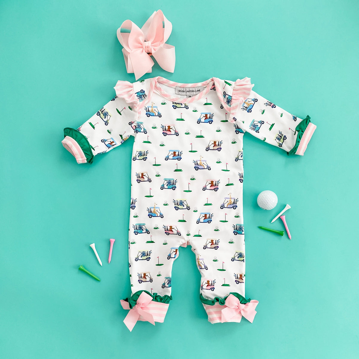 Girls Fairway Golf Romper