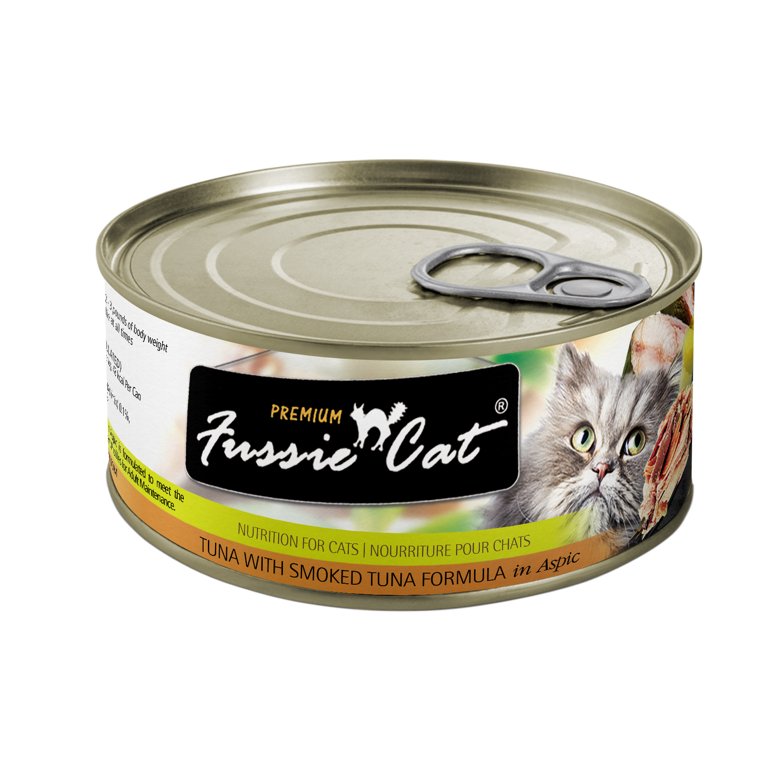 Fussie Cat Premium – Atún con Atún Ahumado en Gelatina (2.82oz)