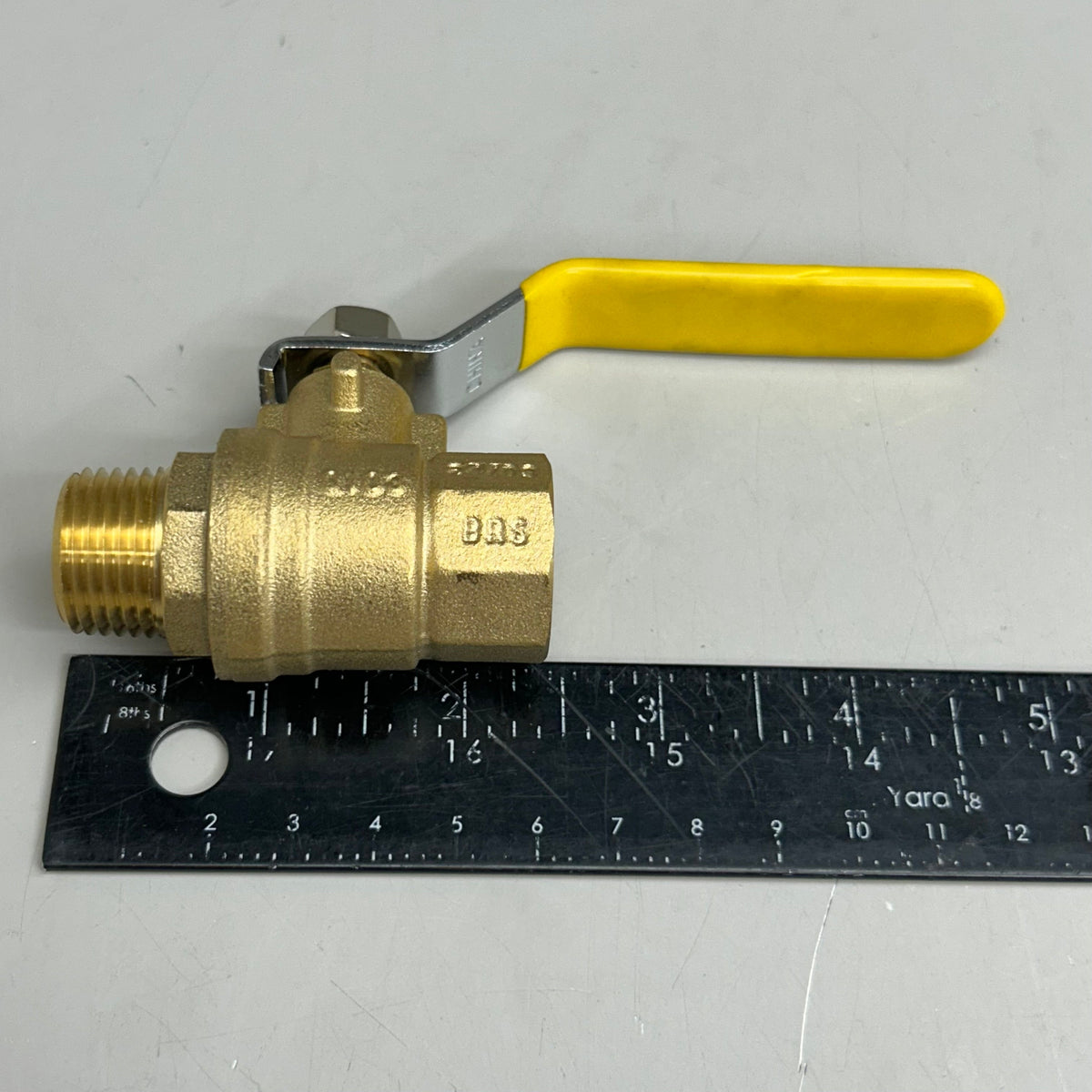 PLASTIC PROCESS EQUIPMENT Gas Ball Valve- Full Port 1.5" Brass 600WOG 150SWP
