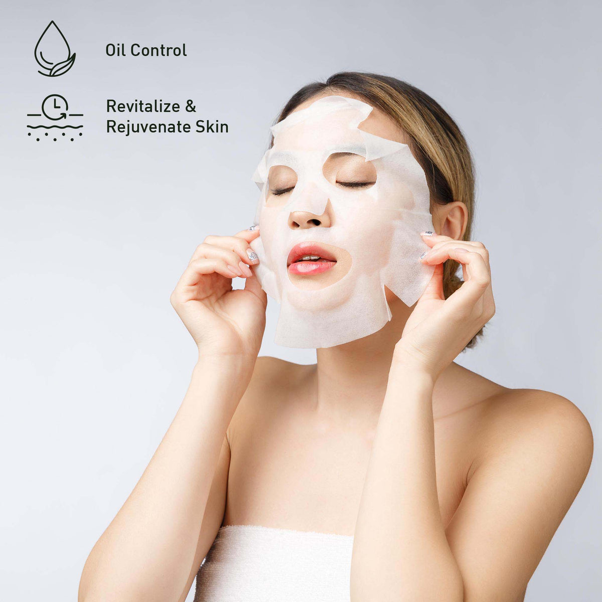 Mascarilla de hoja de árbol de té para control de grasa