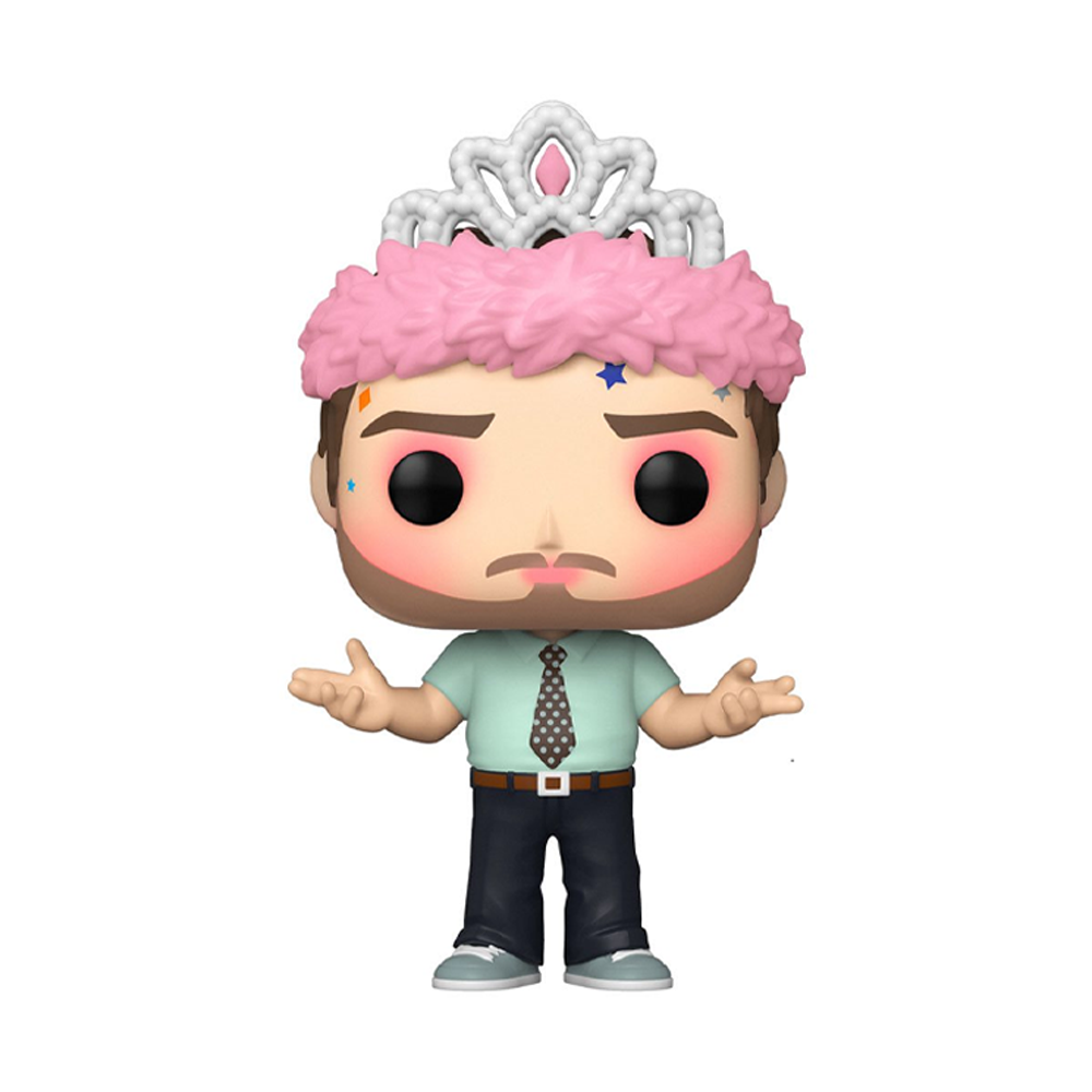 Funko POP! Parks and Recreation - Figura de vinilo Andy como Princesa Arcoíris Brillante n.° 1147
