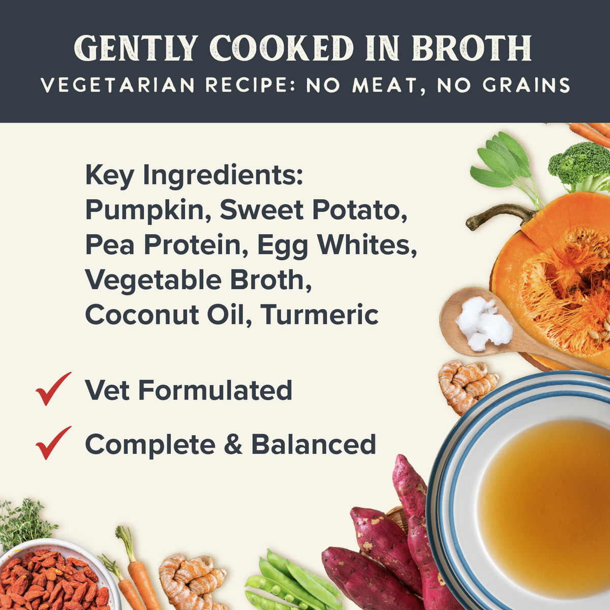 Gently Cooked Grain Free Vegetarian – Fresh Simmered Superfood Medley