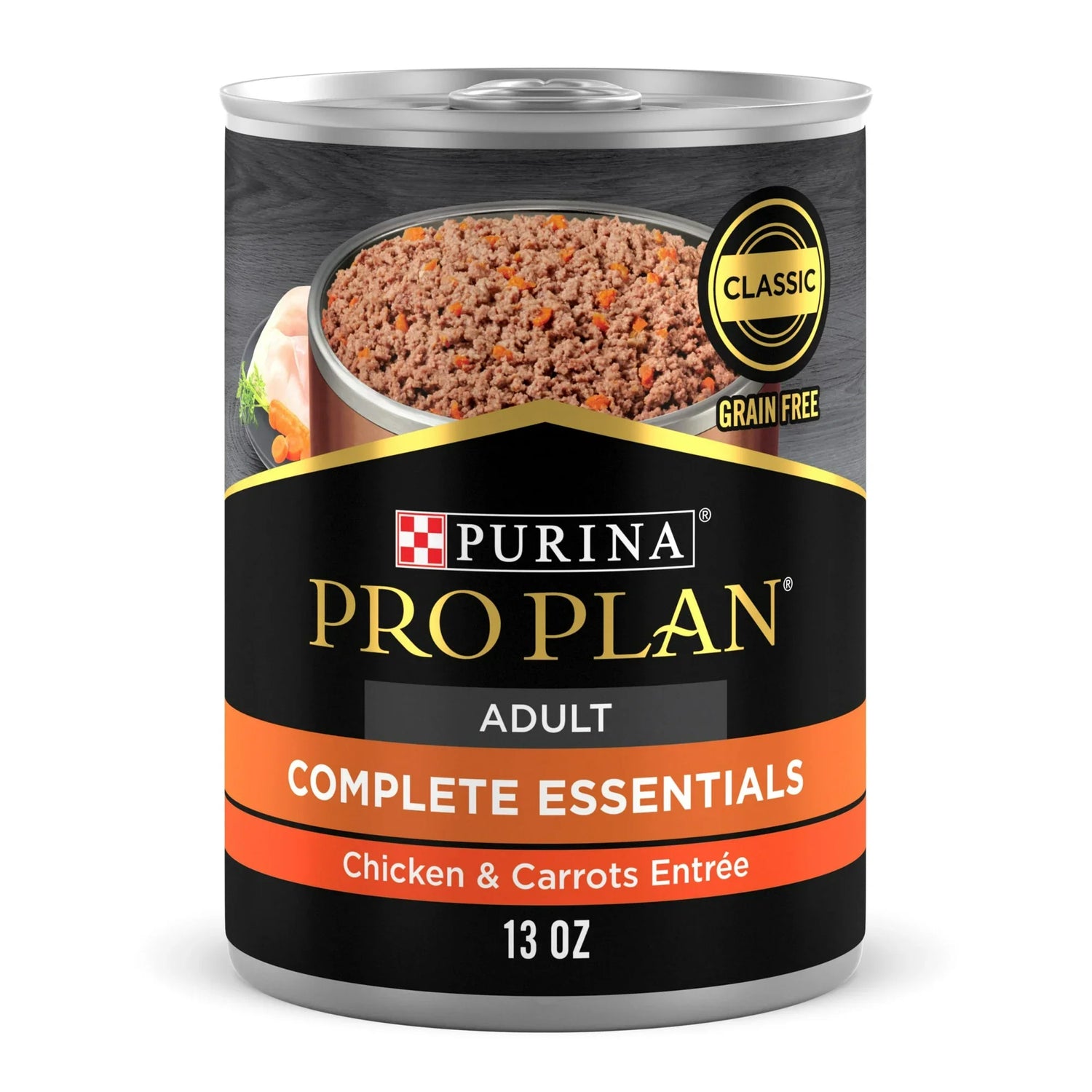 Purina Pro Plan Complete Essentials Grain Free – Classic Chicken & Carrots Entrée (13oz)