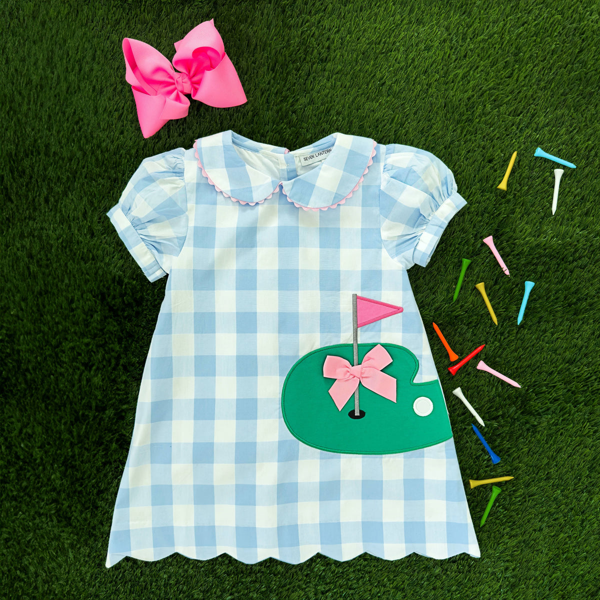 Vestido de golf azul Birdie
