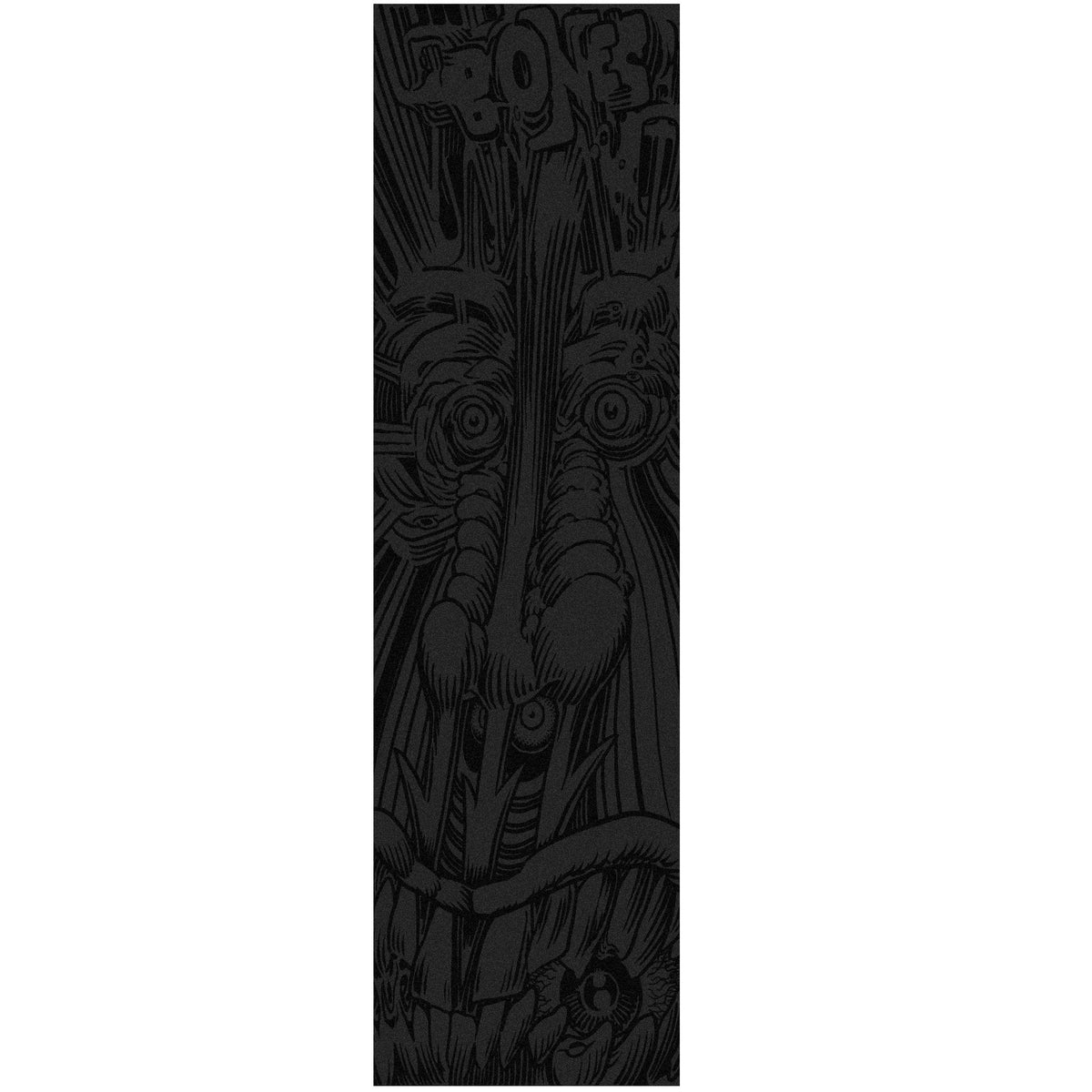 Cinta de agarre Bones Forked Single Sheet de 23 x 83 cm (9 x 33 pulgadas) - Negra