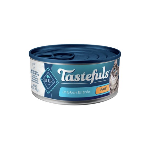 Latas de comida húmeda para gatos Blue Buffalo Tastefuls Paté para Interiores Sabor Pollo
