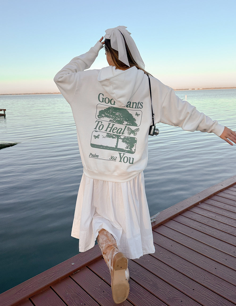 Sudadera unisex con capucha "Dios sana"