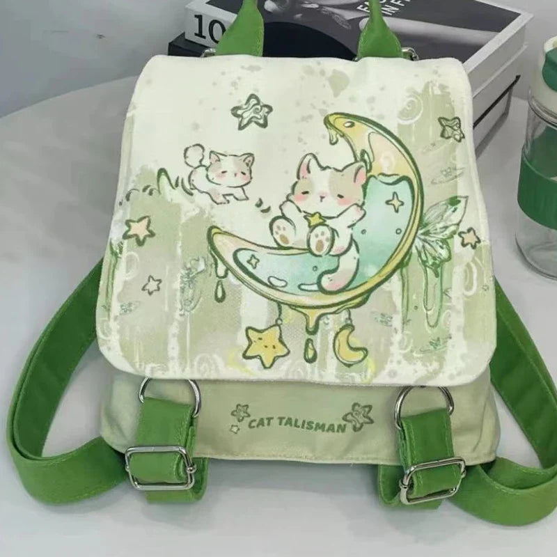 Mochila Green Moon Kitty