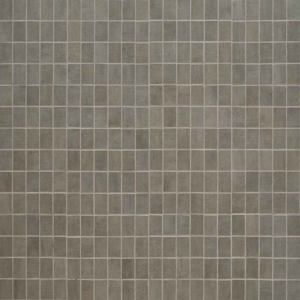 Gridscale Concrete 12"X12" Ceramic Mesh-Monted Mosaic Tile 2"x2"- MSI Collection