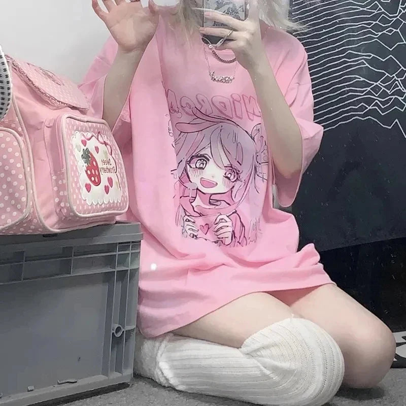 Camiseta de confesión de amor de chica kawaii