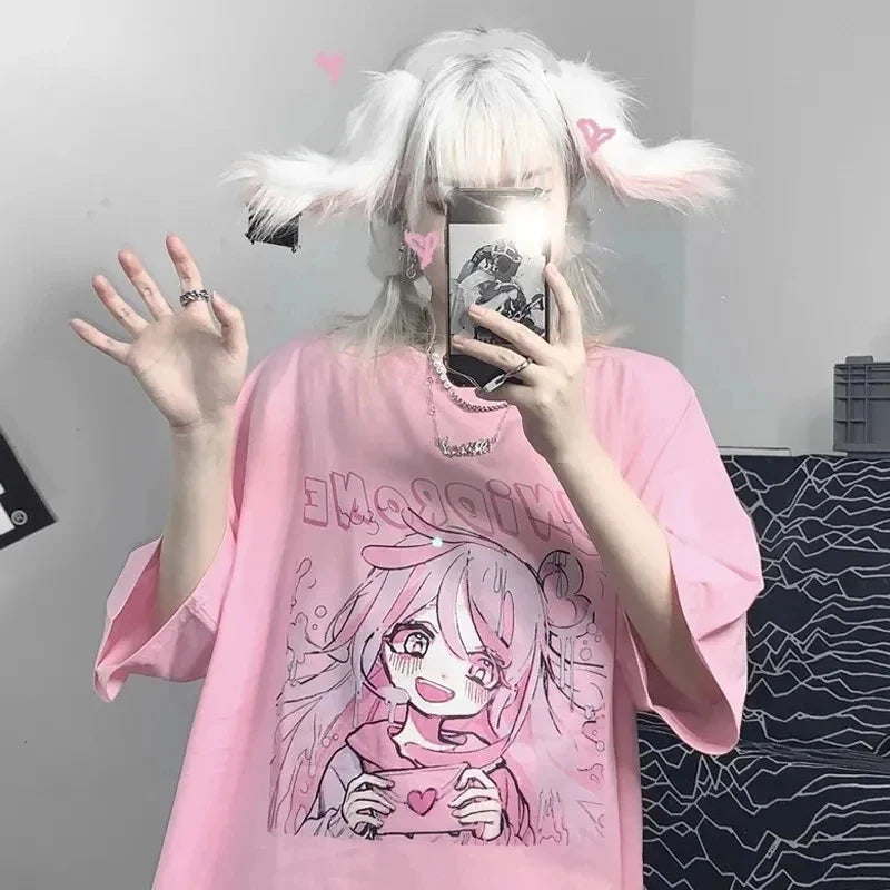 Camiseta de confesión de amor de chica kawaii