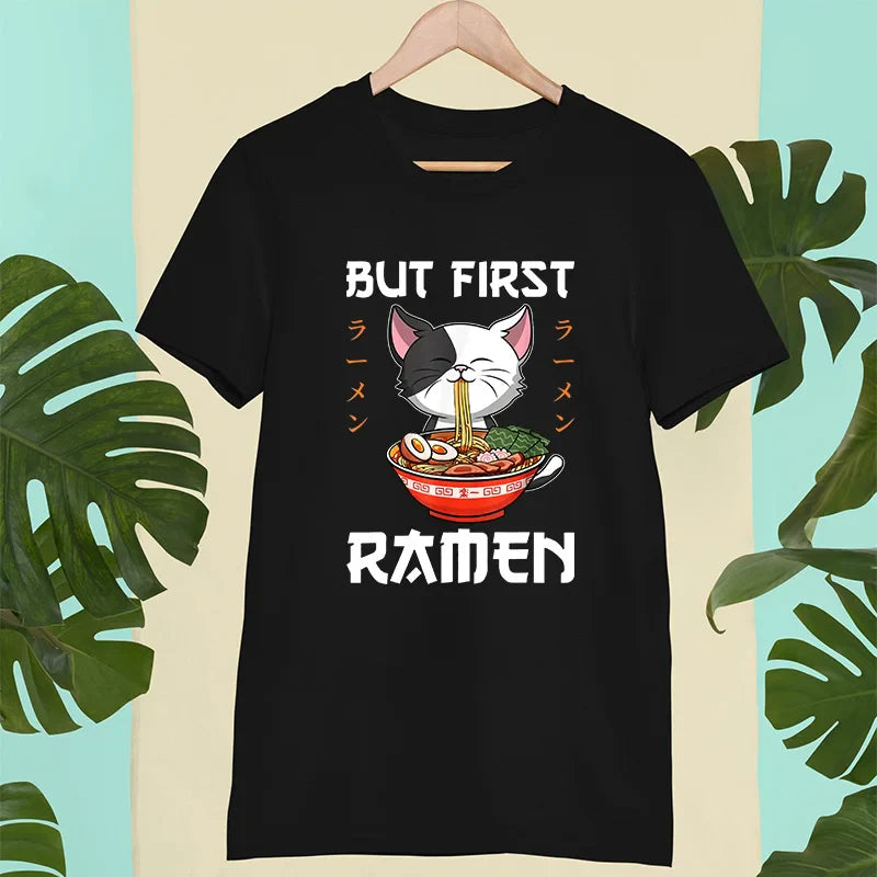 “But First Ramen” Graphic T-Shirt