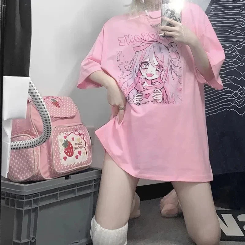 Camiseta de confesión de amor de chica kawaii