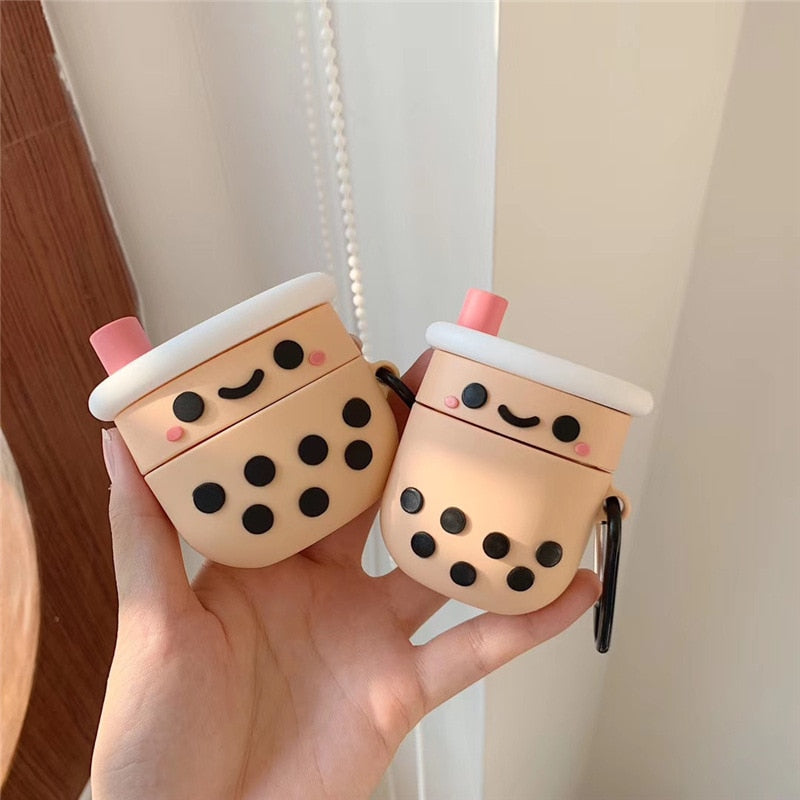 Estuche para AirPods con té de burbujas