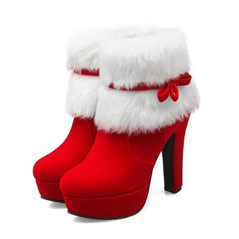 Botines de señora Santa Claus