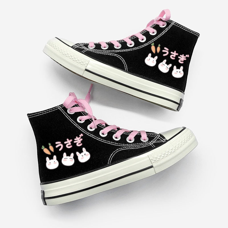 Zapatillas altas negras Usagi