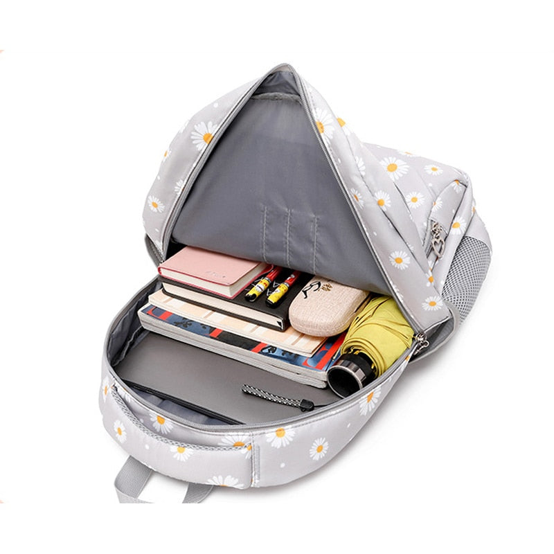 Juego de 3 mochilas escolares Daisy