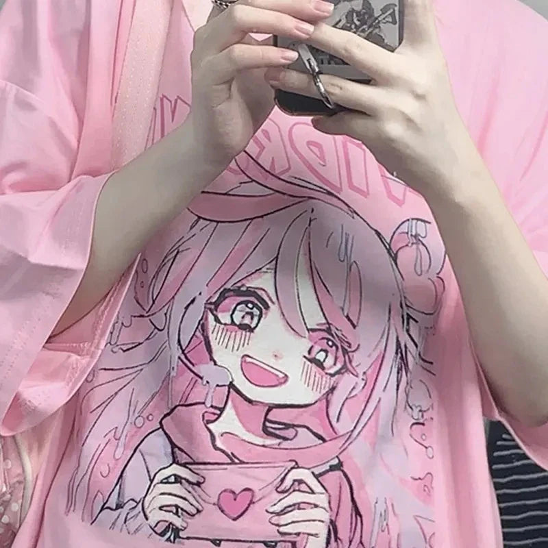 Camiseta de confesión de amor de chica kawaii