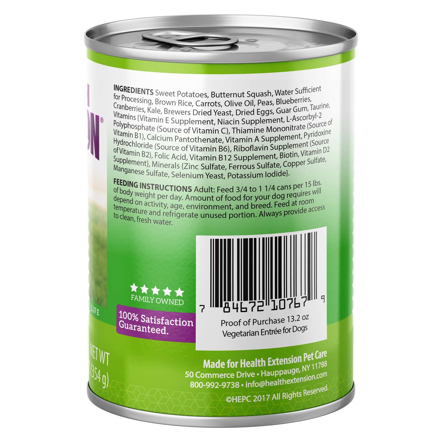 Health Extension Vegetarian Entrée Wet Dog Food