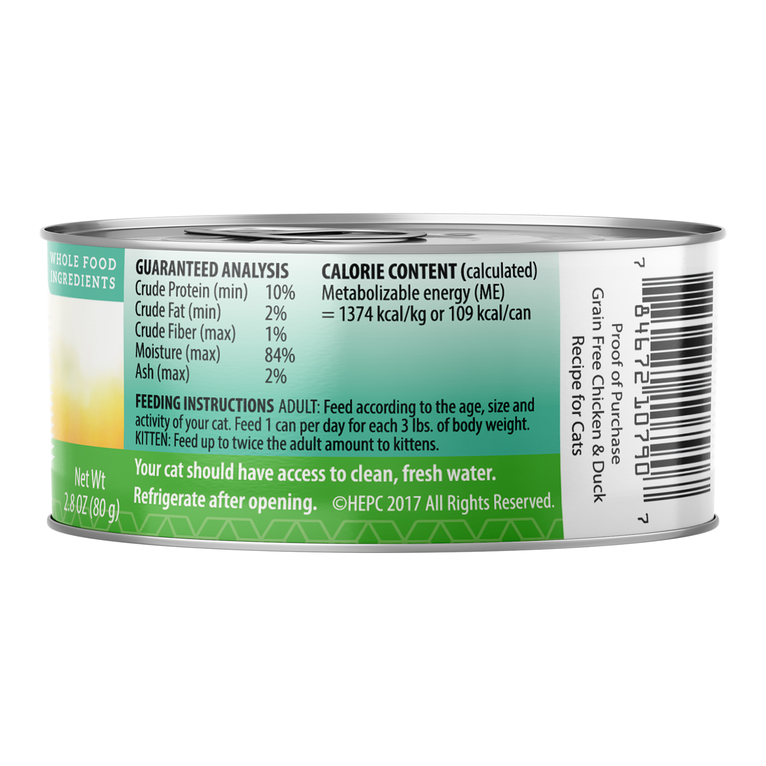 Grain Free Chicken & Duck Recipe – Gourmet Paté for Cats